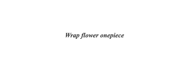 Wrap flower onepiece