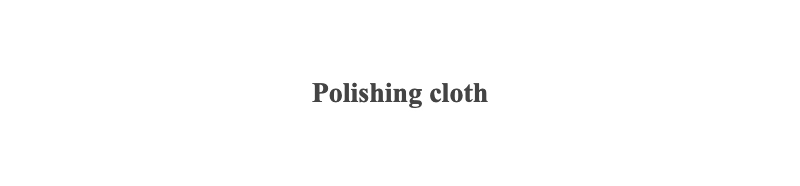 Polishing cloth