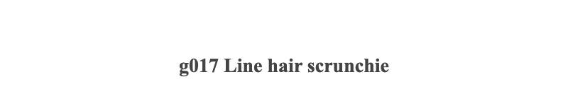g017 Line hair scrunchie