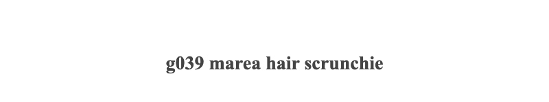 g039 marea hair scrunchie